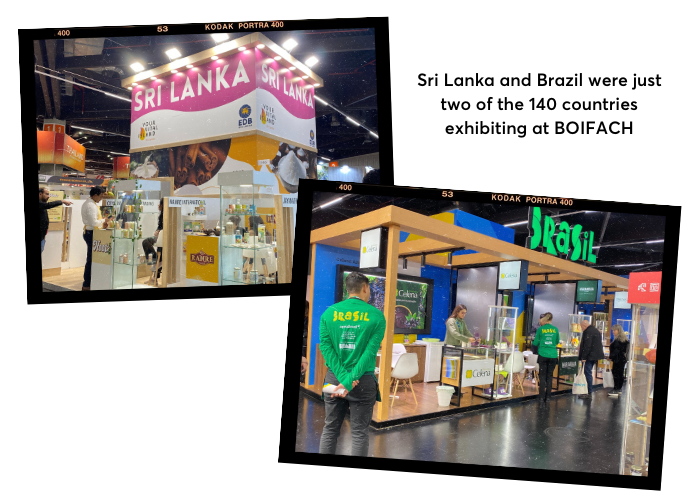 Sri Lanka and Brazil were just two of the 140 countries exhibiting at BOIFACH