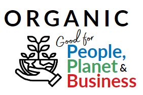 Organic good for people planet business