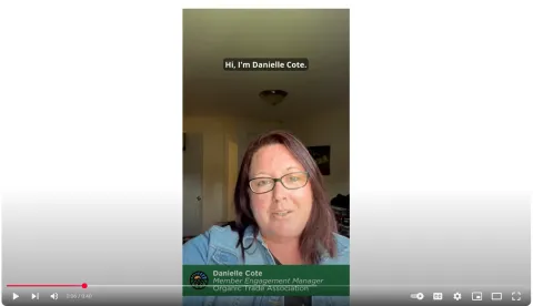 [VIDEO] Why Sponsor Organic Week? A Message from Danielle Cote thumbnail