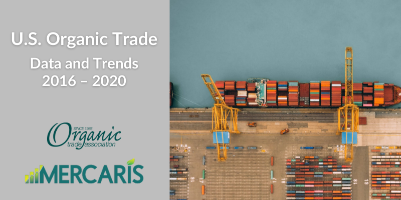 U.S. Organic Trade Data and Trends: 2016 to 2020 - ship full of containers