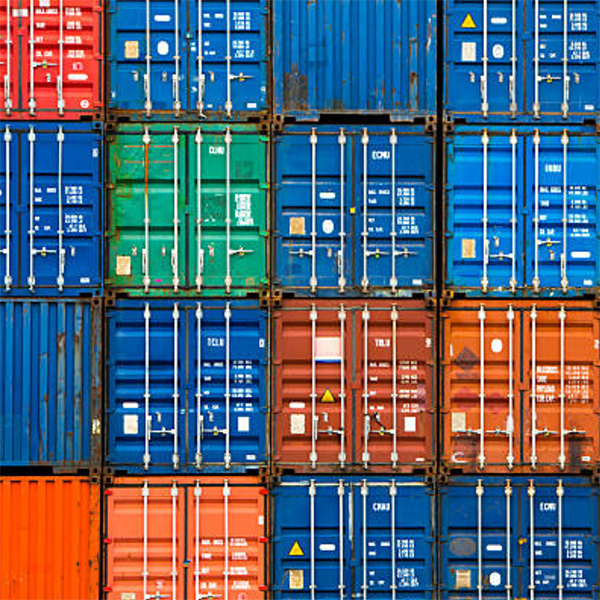 image of stacked shipping containers